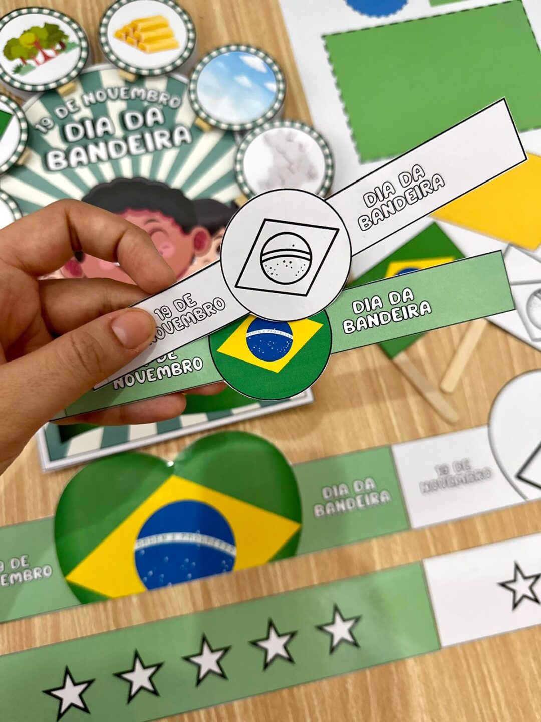 Kit luva e Lembrancinhas dia da Bandeira - Imagem 5