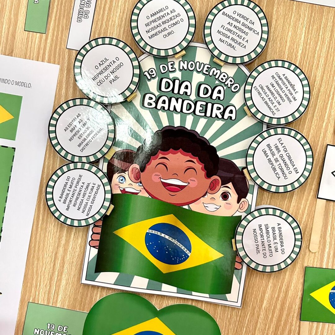 Kit luva e Lembrancinhas dia da Bandeira
