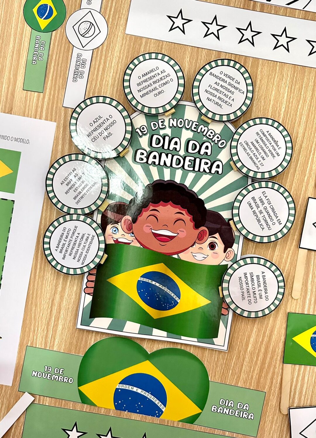 Kit luva e Lembrancinhas dia da Bandeira