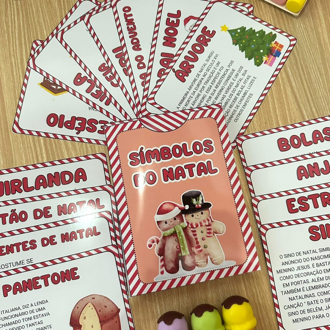 Fichas de leitura símbolos natalinos