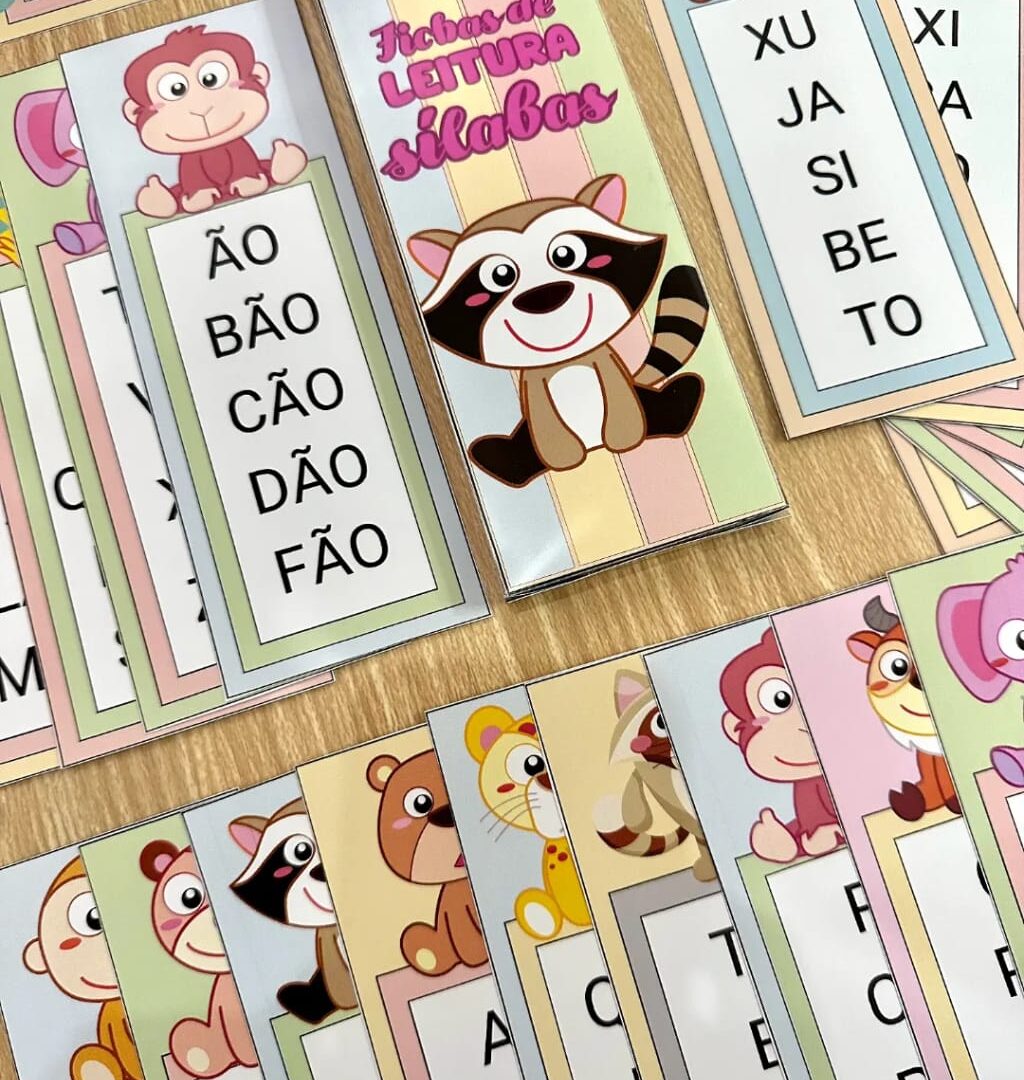 Fichas de Leitura de Sílabas