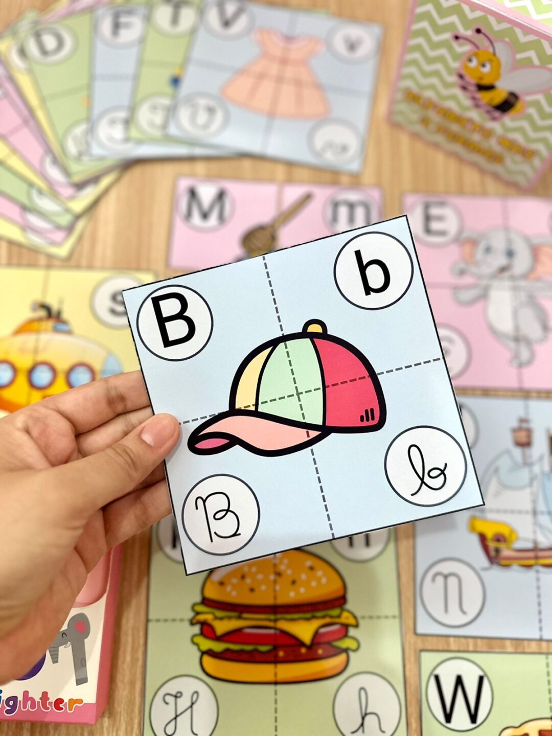 Alfabeto 4 formas quebra cabeça - Imagem 4