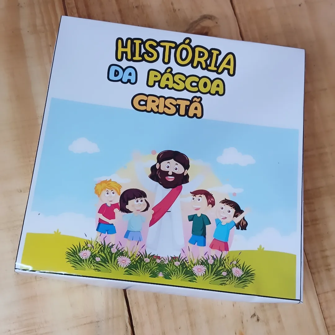 História na caixa Páscoa cristã