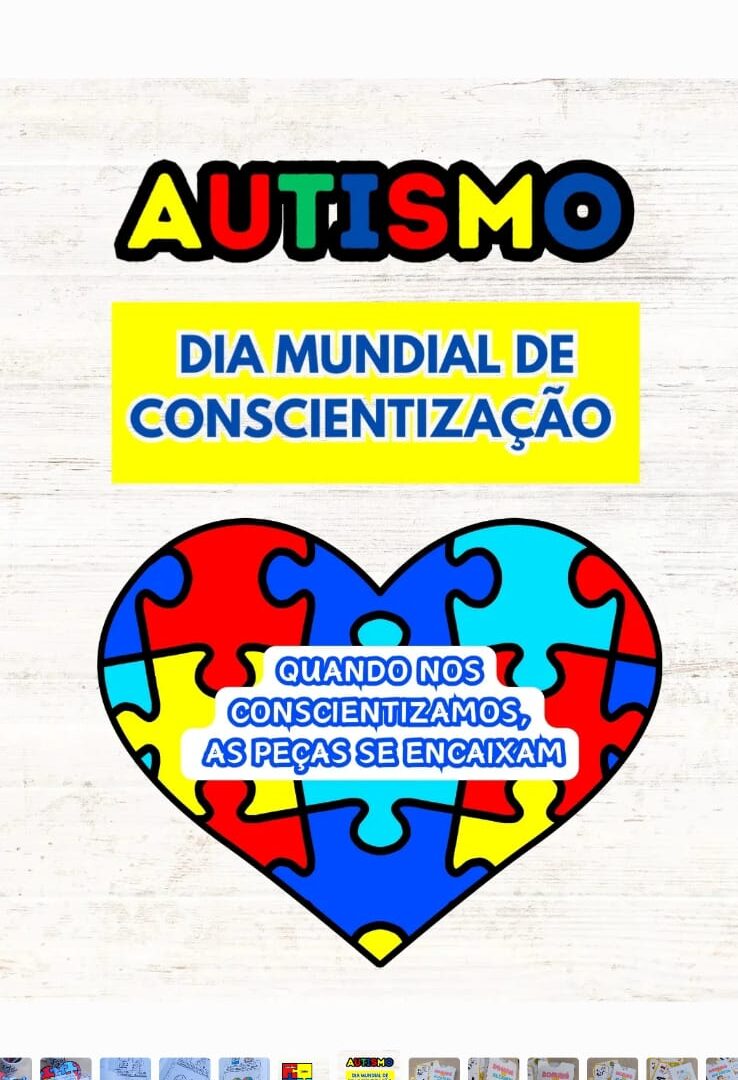 kit dia mundial de conscientização do autismo