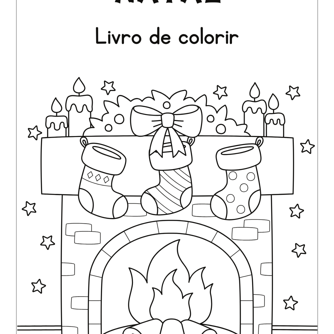 Livrinho de natal para colorir