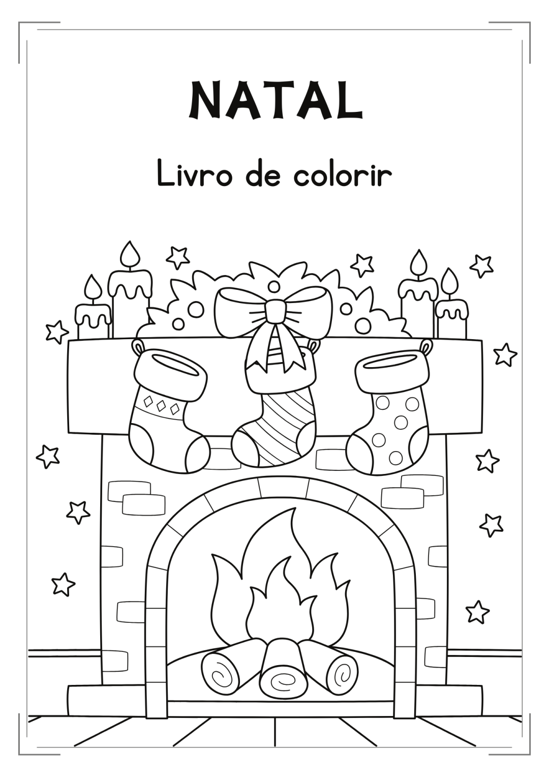 Livrinho de natal para colorir