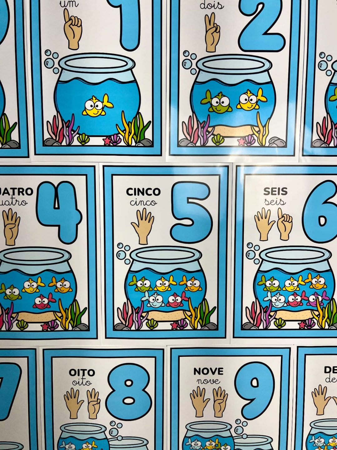 Numerais de parede aquário - Imagem 5