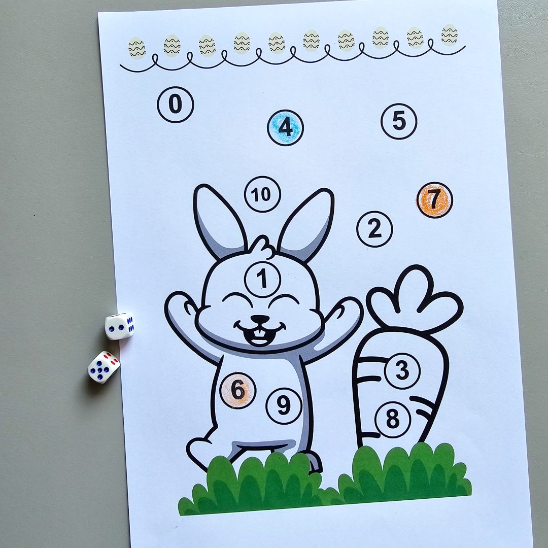 Jogo coelhinho e quantidade