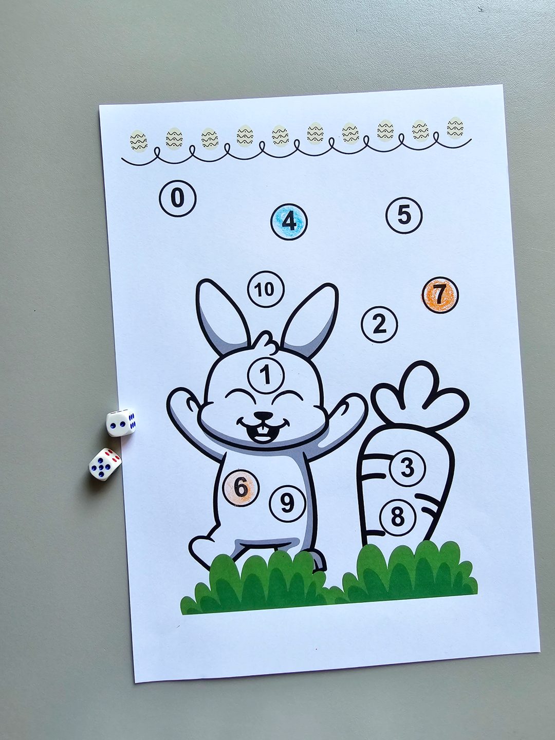 Jogo coelhinho e quantidade