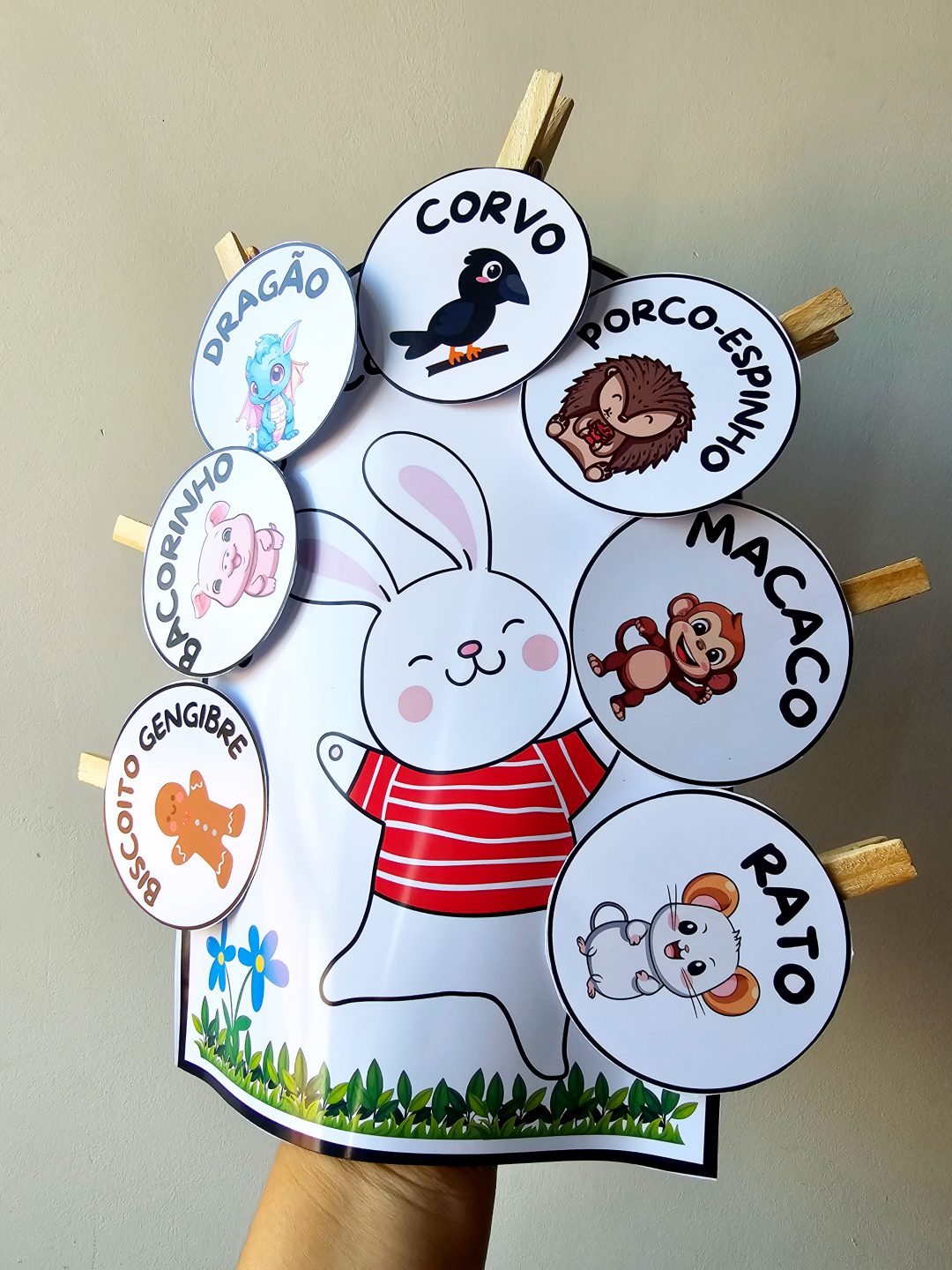 Luva de história  do Coelhinho Jhon