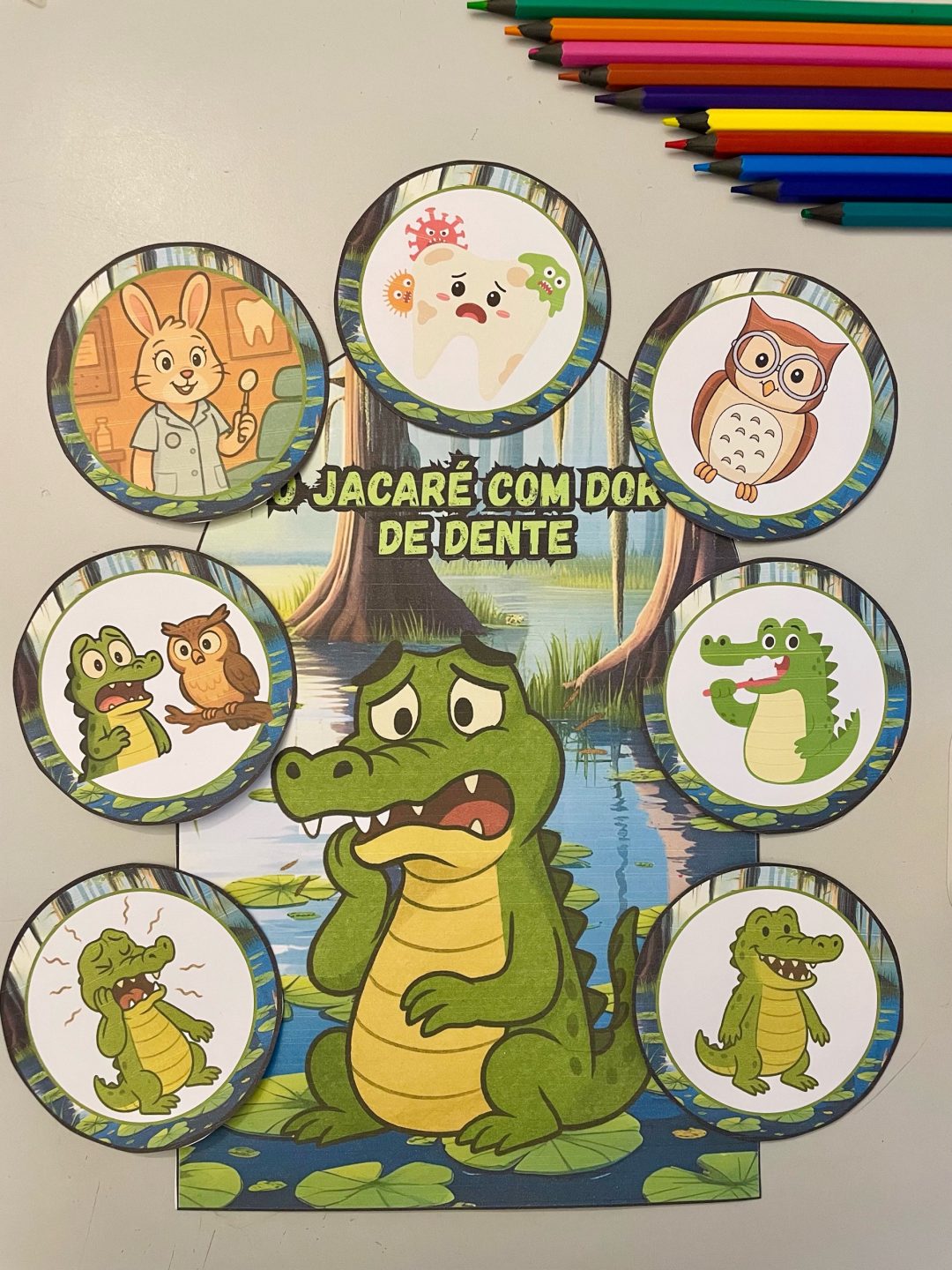 LUVA O JACARÉ COM DOR DE DENTE - Imagem 5