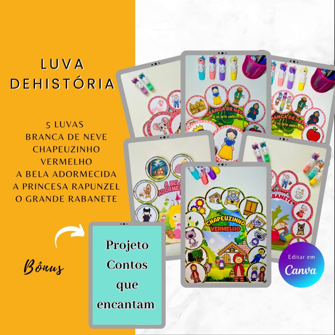 KIT LUVAS DE HISTÓRIAS
