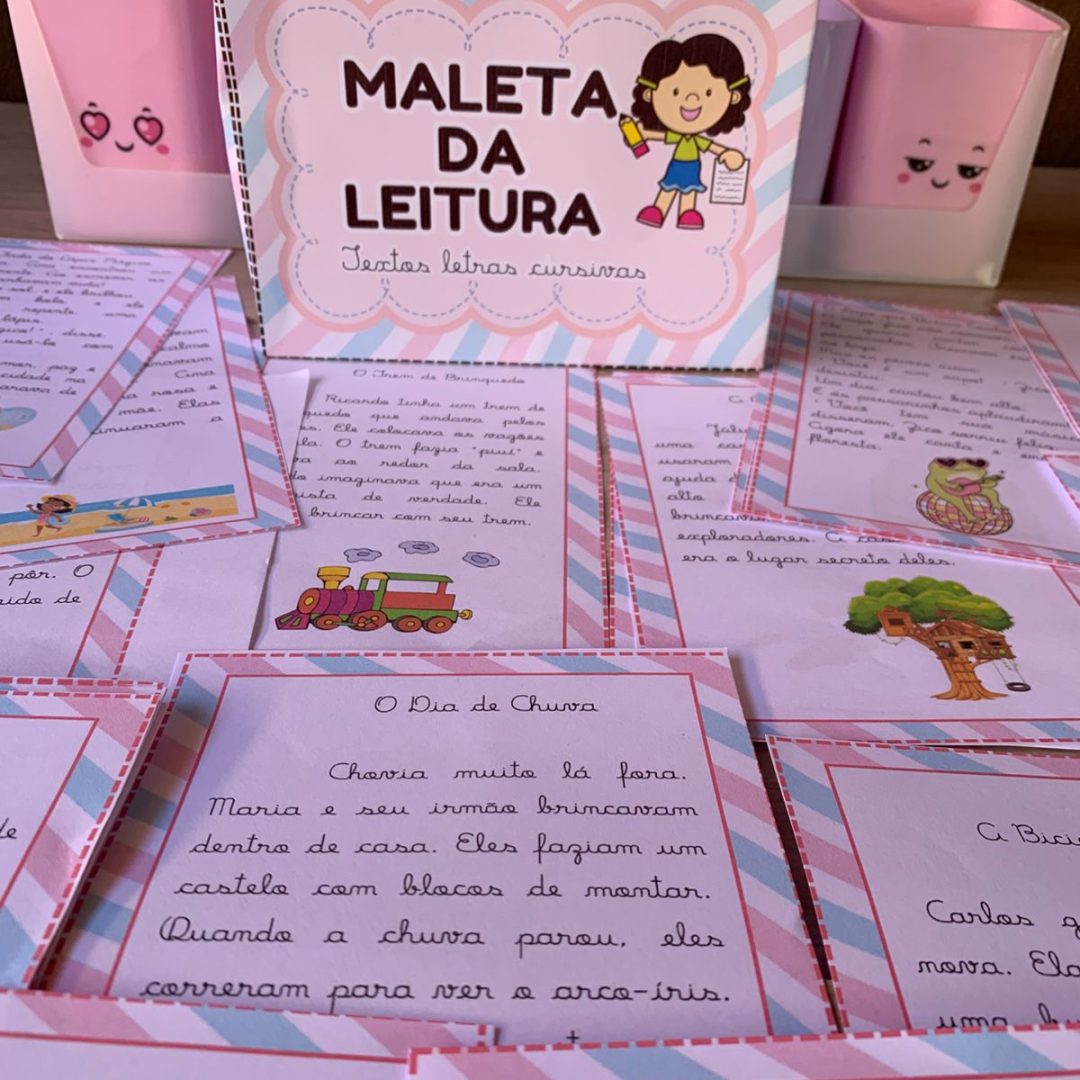 MALETA DE LEITURA LETRAS CURSIVAS