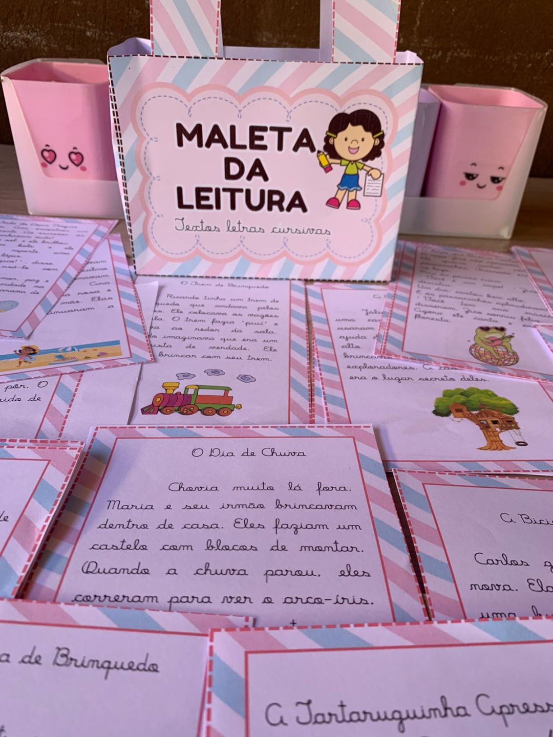 MALETA DE LEITURA LETRAS CURSIVAS