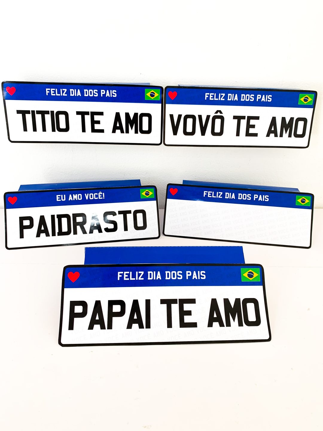 Caixa placa dia dos pais editável