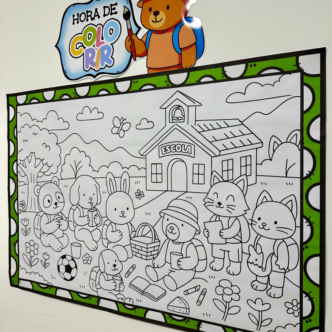 Painel pintura coletiva