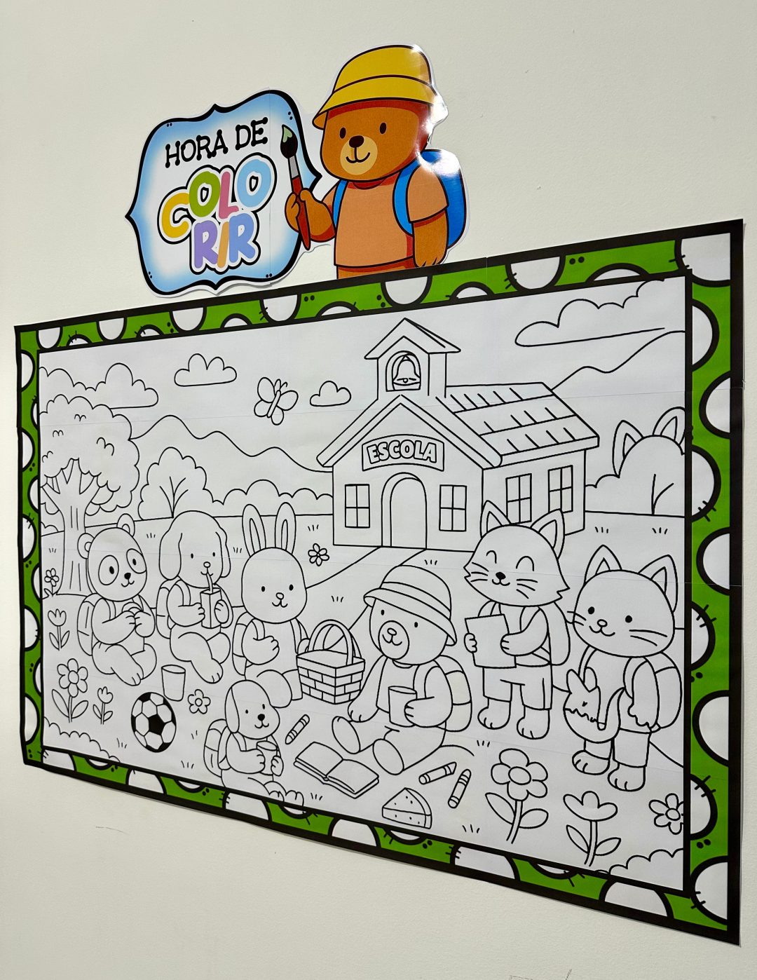 Painel pintura coletiva