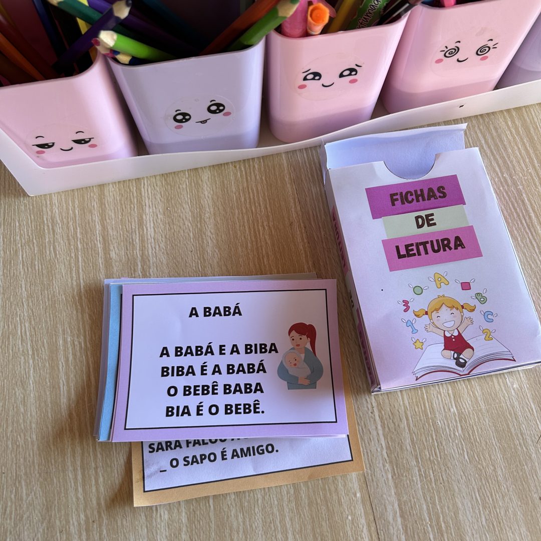 Fichas de leituras letra bastão