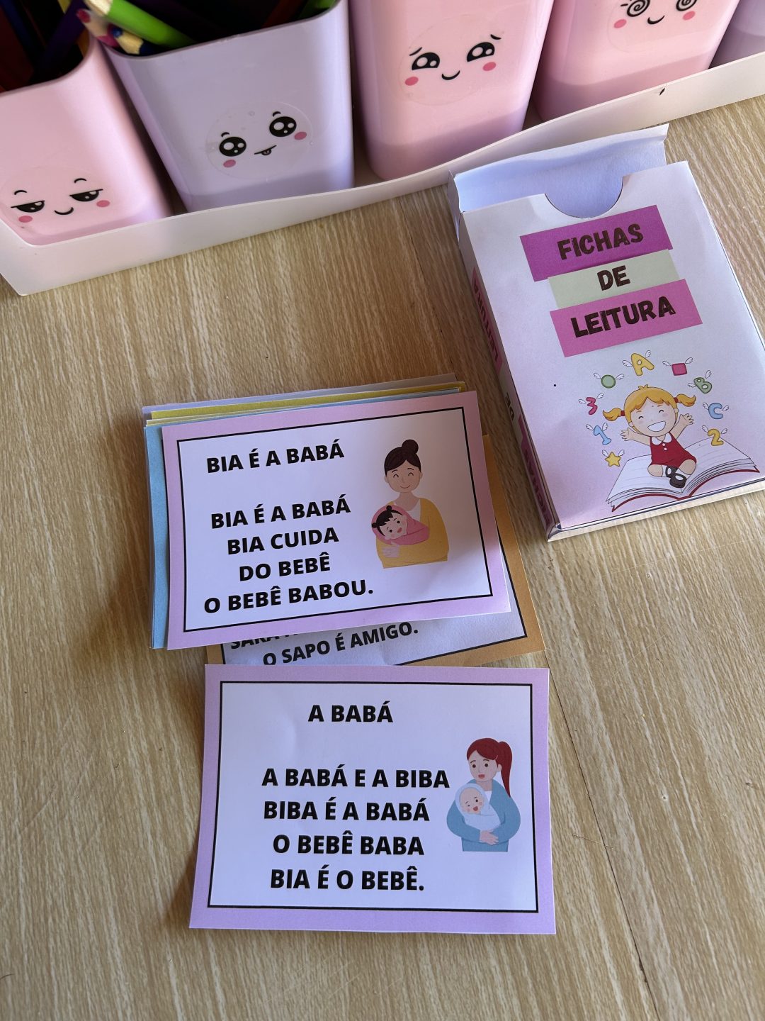 Fichas de leituras letra bastão - Imagem 3