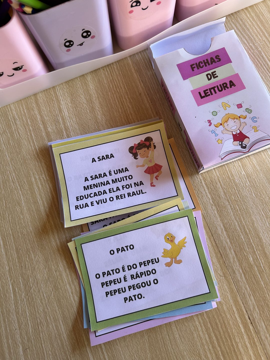 Fichas de leituras letra bastão - Imagem 4