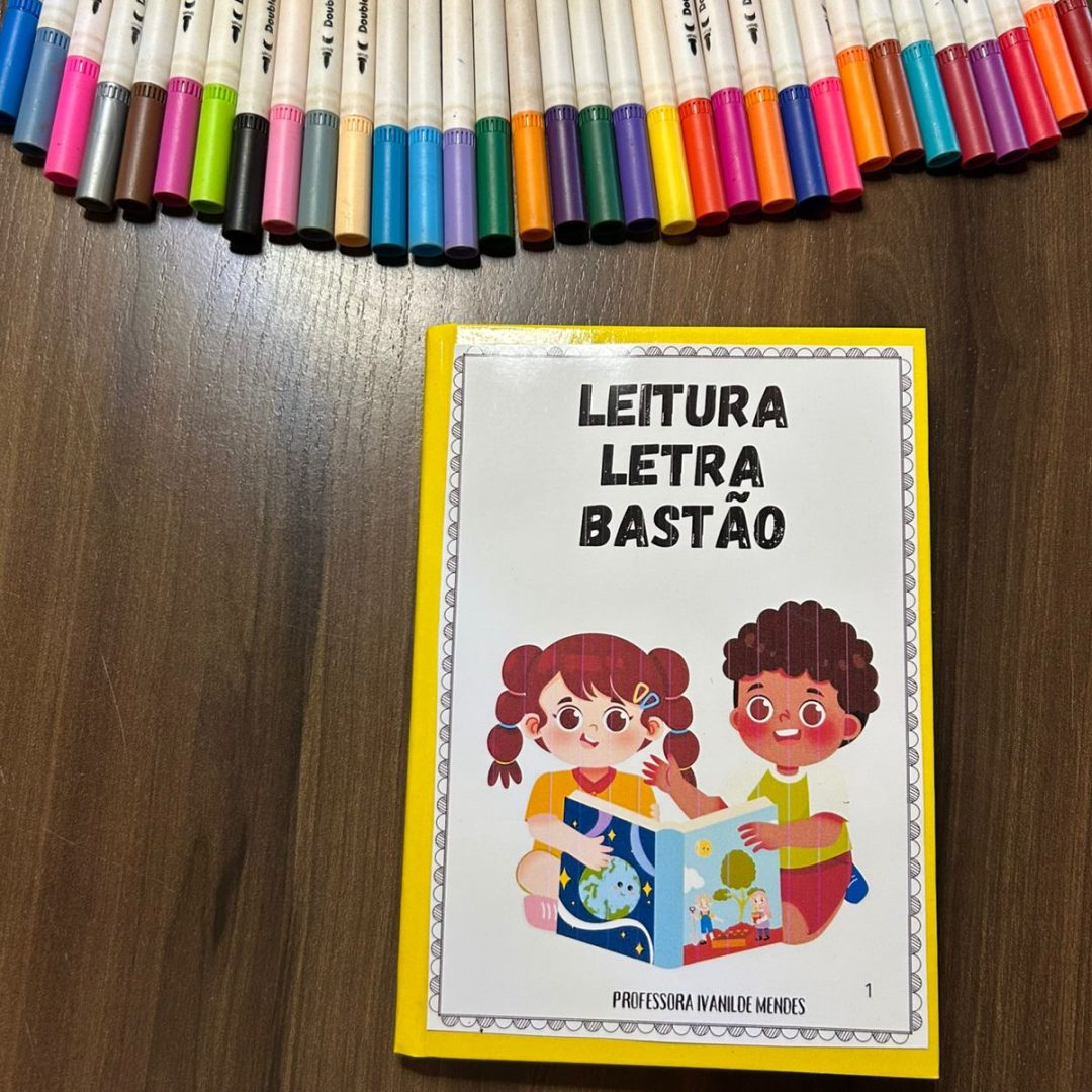 CADERNO DE LEITURA LETRA BASTÃO