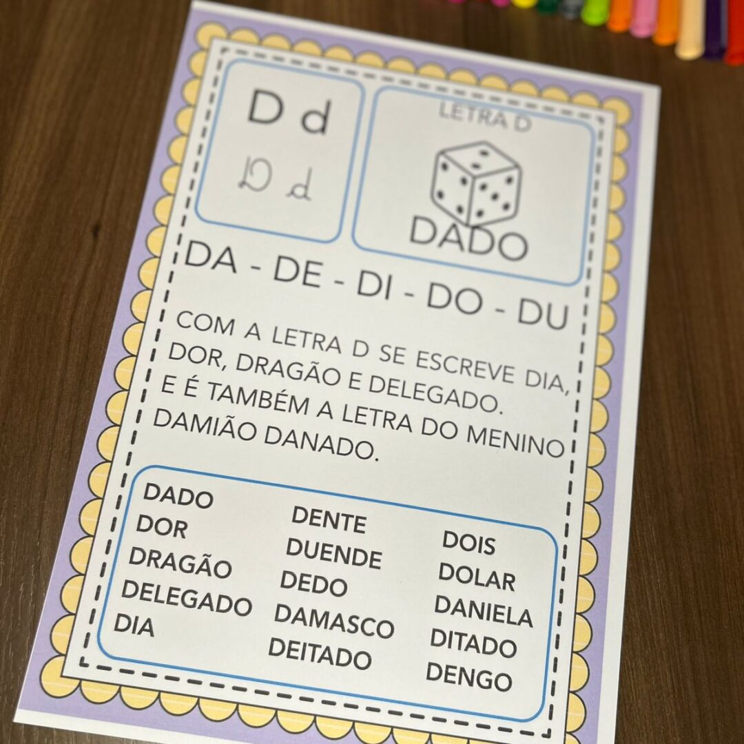 FICHAS LEITURA A, Z