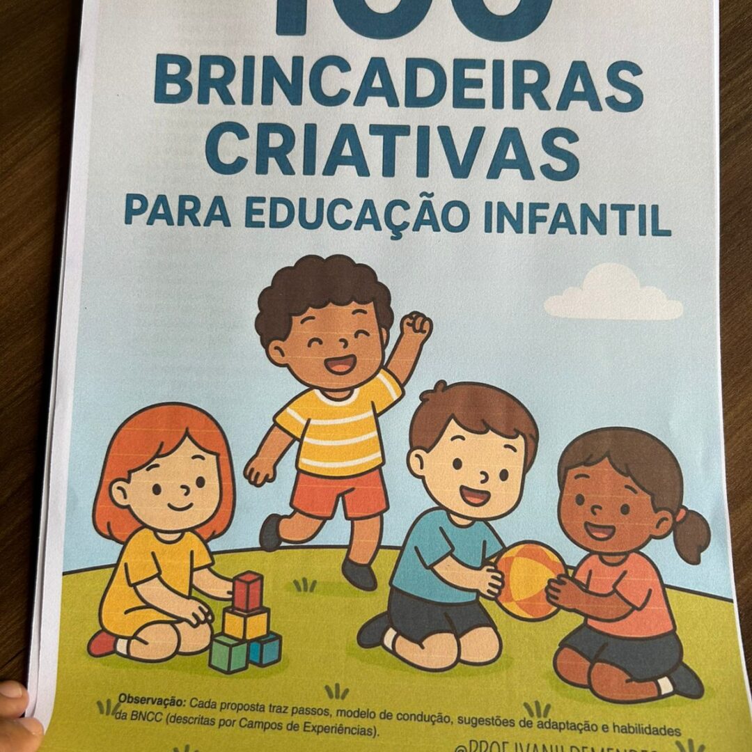 EBOOK 100 BRINCADEIRAS CRIATIVAS