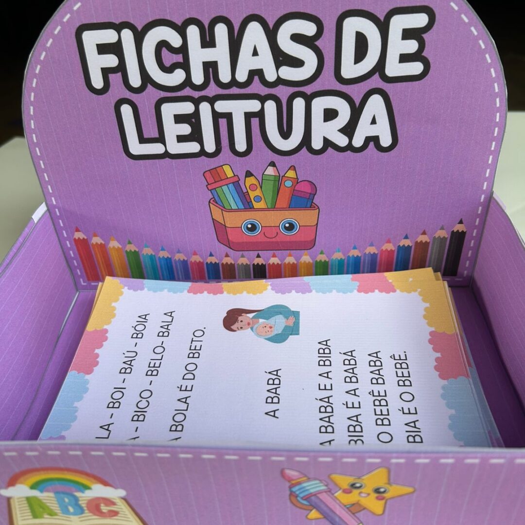 CAIXA FICHAS DE LEITURA